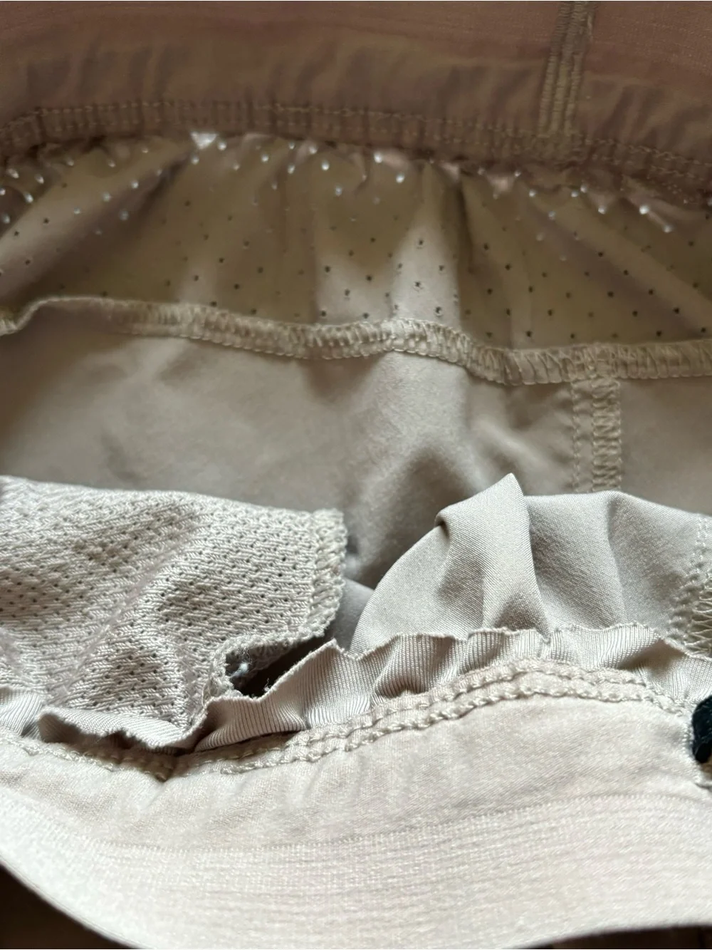 Tan nike running shorts